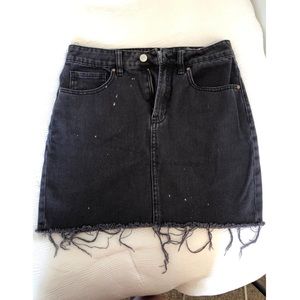 Black Denim Skirt!